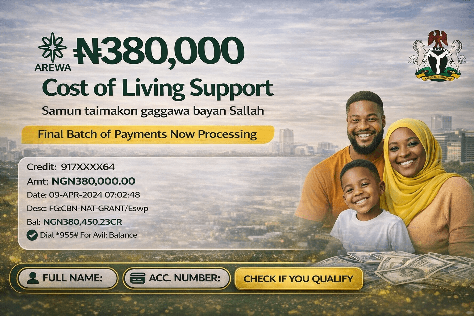 arewa-cost-of-living-grant